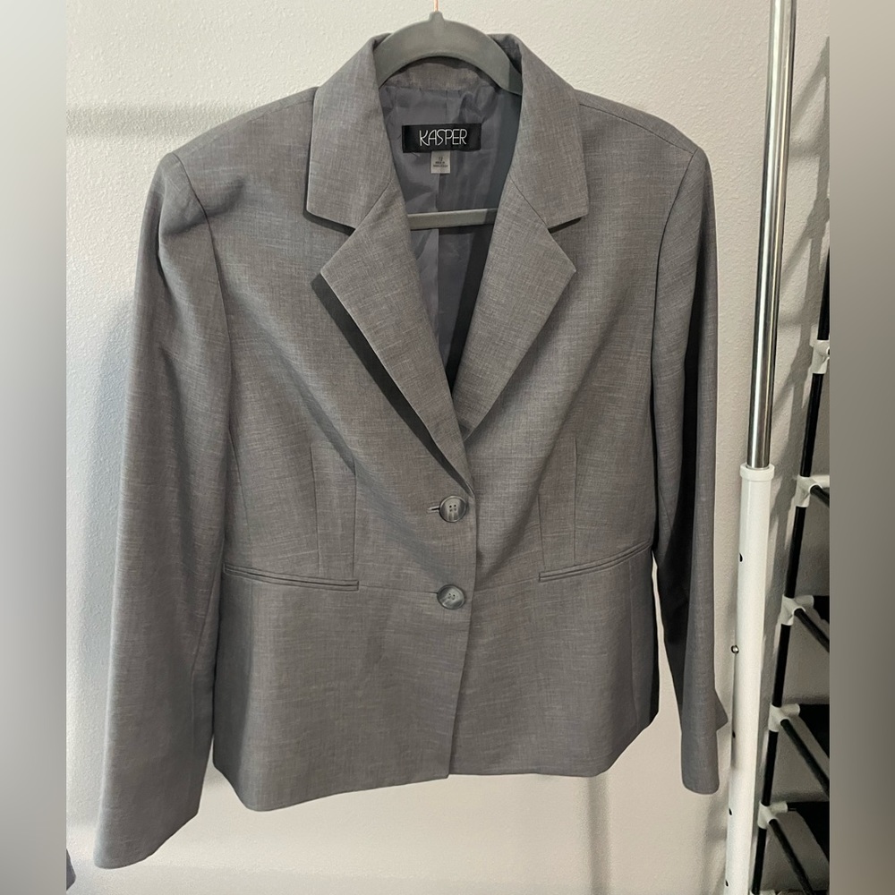 Kasper Women’s Gray Blazer Size 12